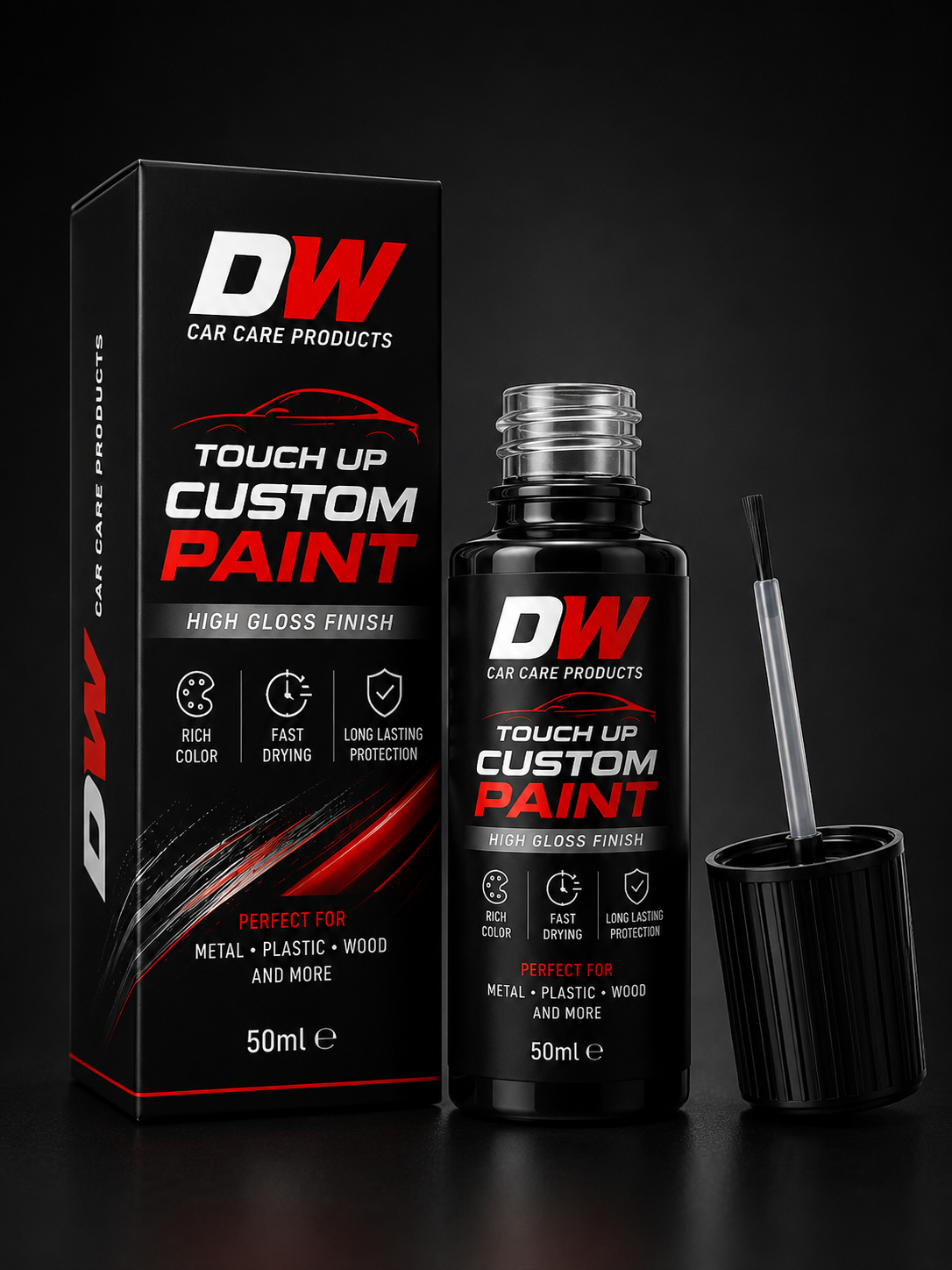 DW Car Care Products – Touch Up Custom Paint (50ml)